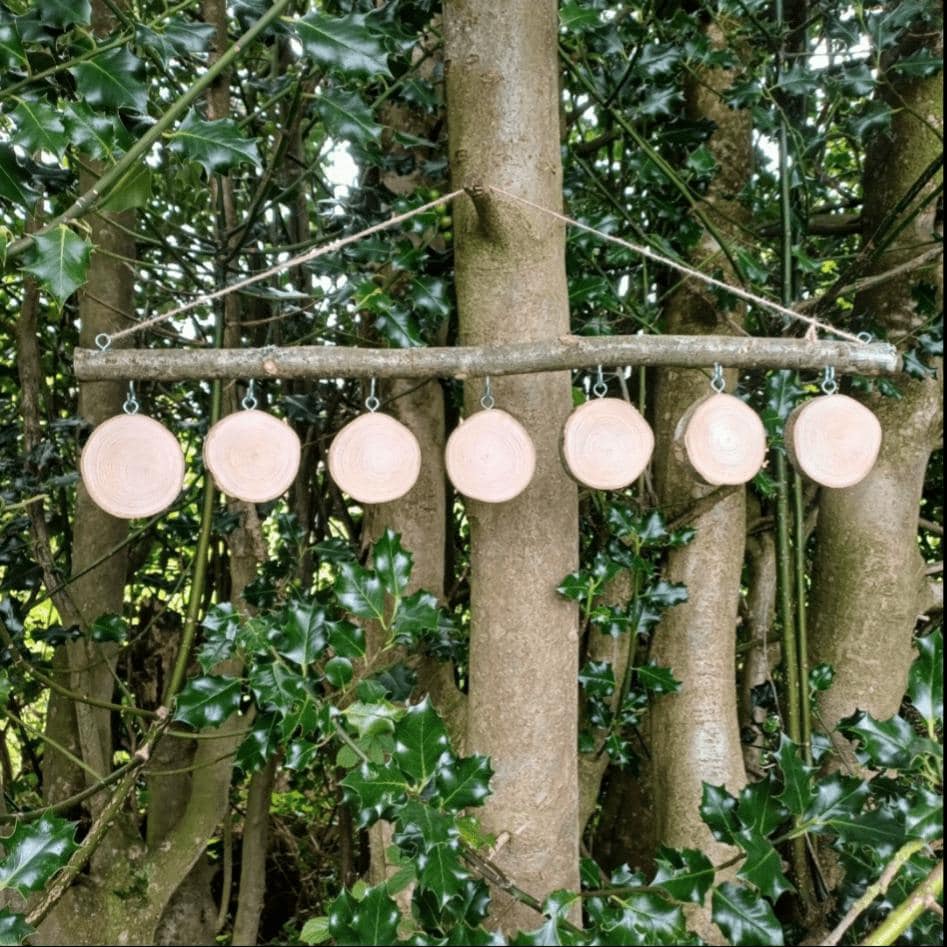 Blank Log Slice Hanging Set — Create Your Own Visual Timetable or Numb ...