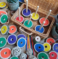 Colourful Log Slice Stackers