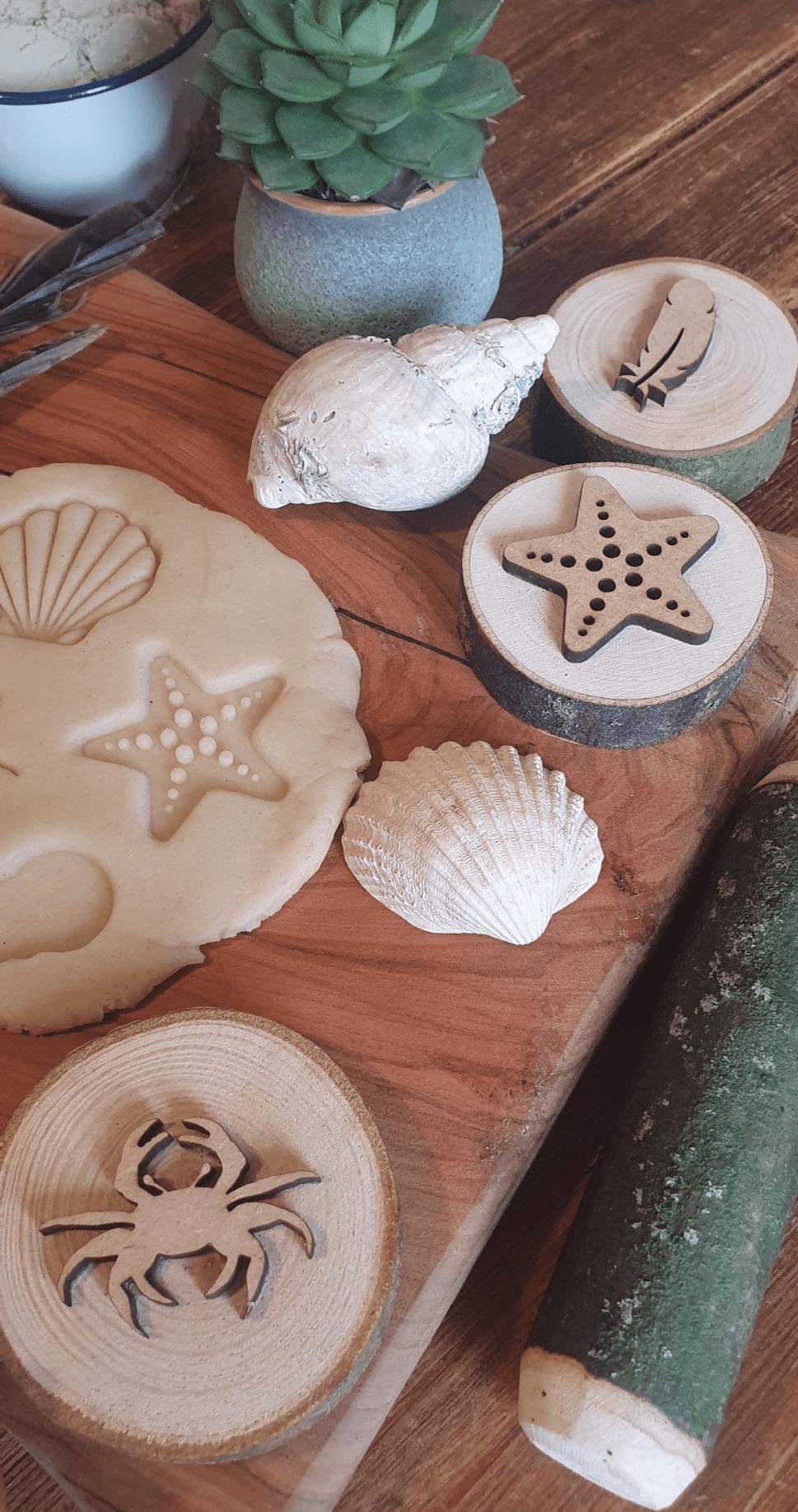 Seaside Beach Playdough Stamps - Set of 6
