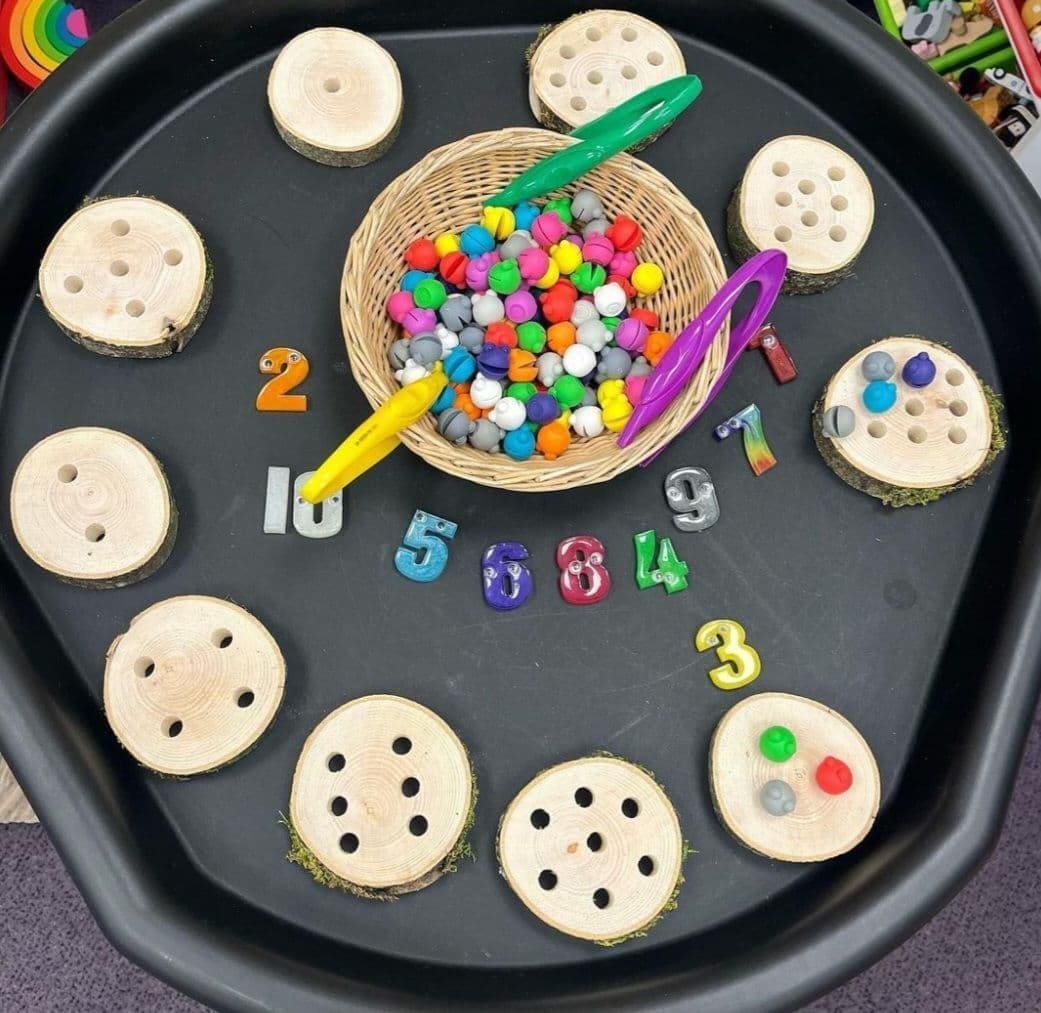 1-10 Subitising Log Slice Threading Set – Natural Maths Toy | Mrs K's ...