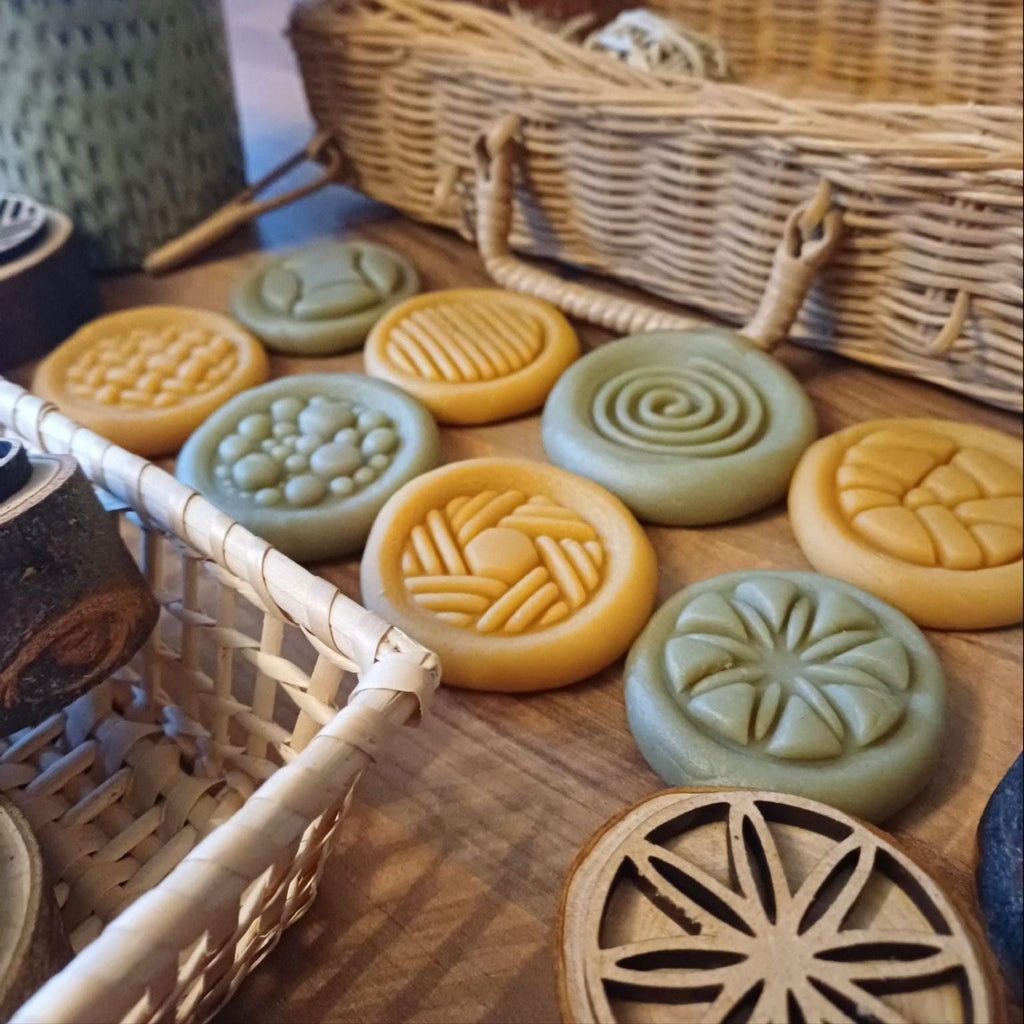 Abstract Shape Pre-Writing Playdough Log Slices - Set of 5