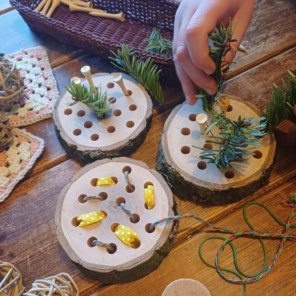 Natural Log Slice Threaders - Set of 3