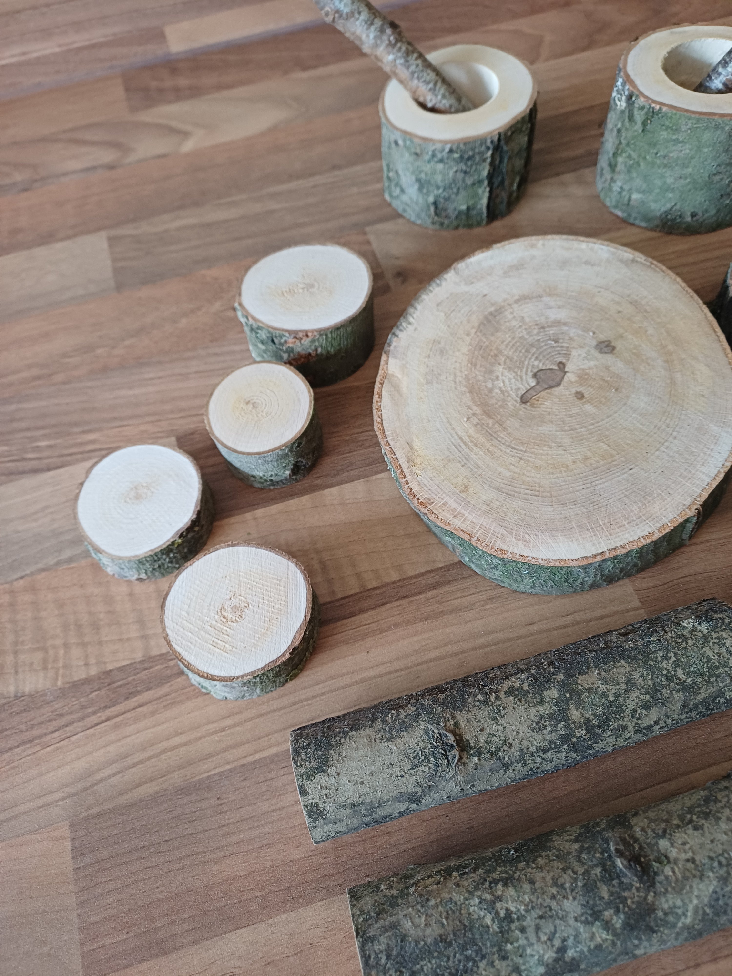 Mud Kitchen Log Slice Resources