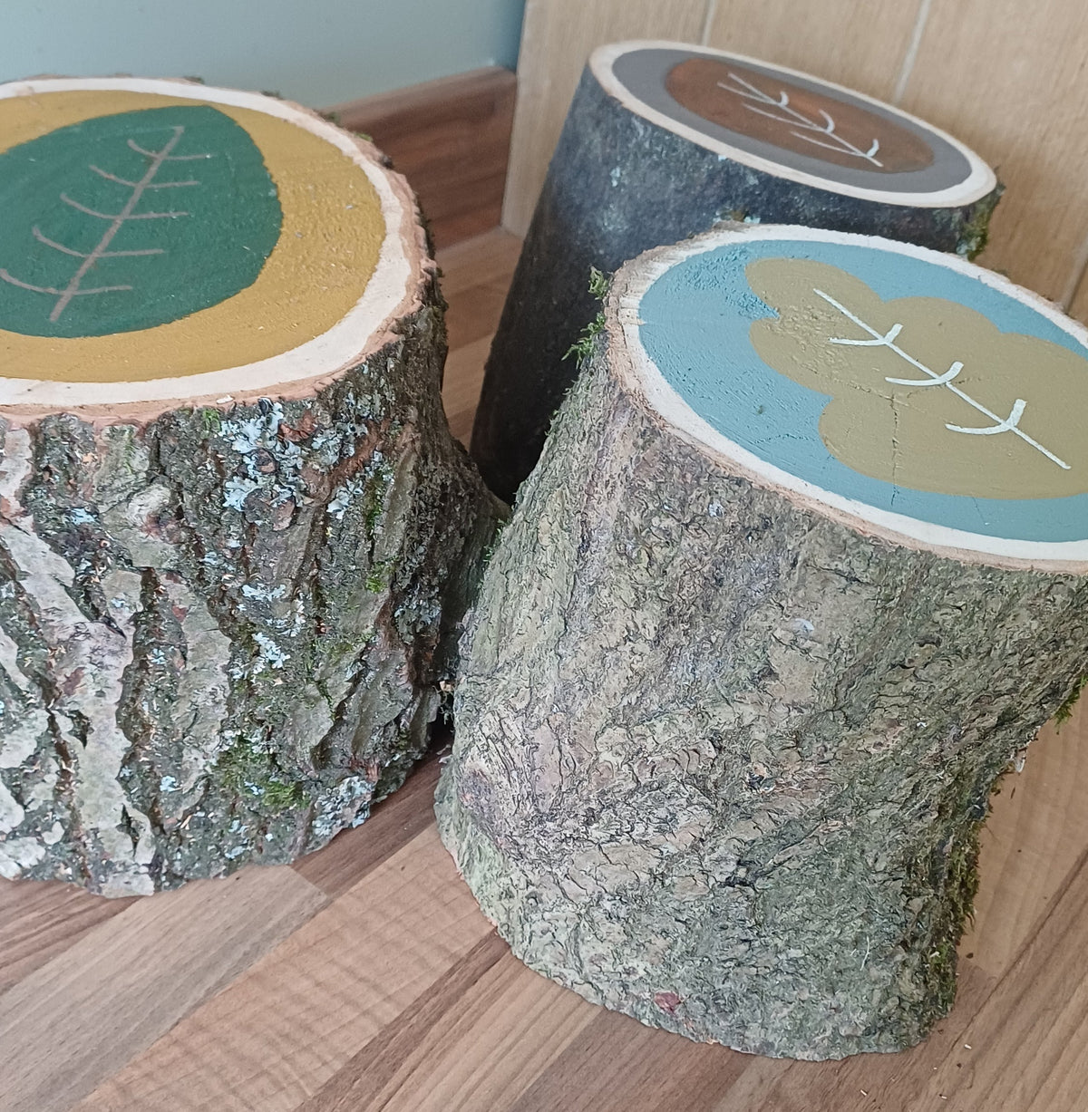 Autumn Leaf Stools - Set of 3