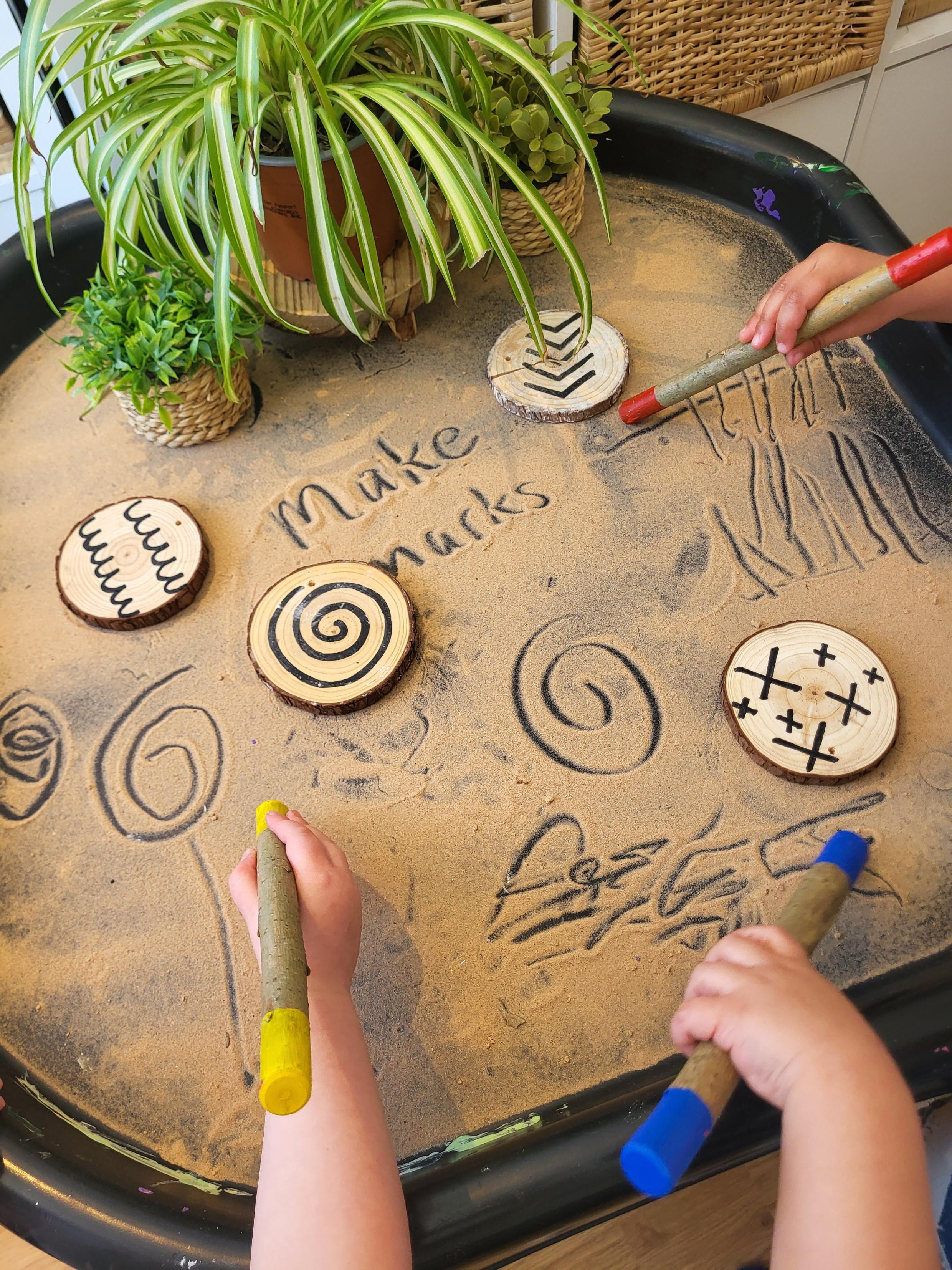 Natural Mark Making Sticks