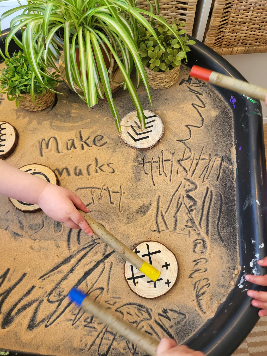 Natural Mark Making Sticks