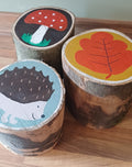 Chunky Autumn Stools — Set of 3