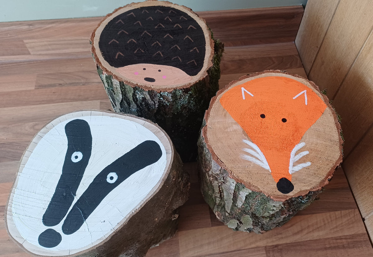 Woodland Animal Stools - Set of 3