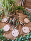 Natural Log Slice Threading Set 2