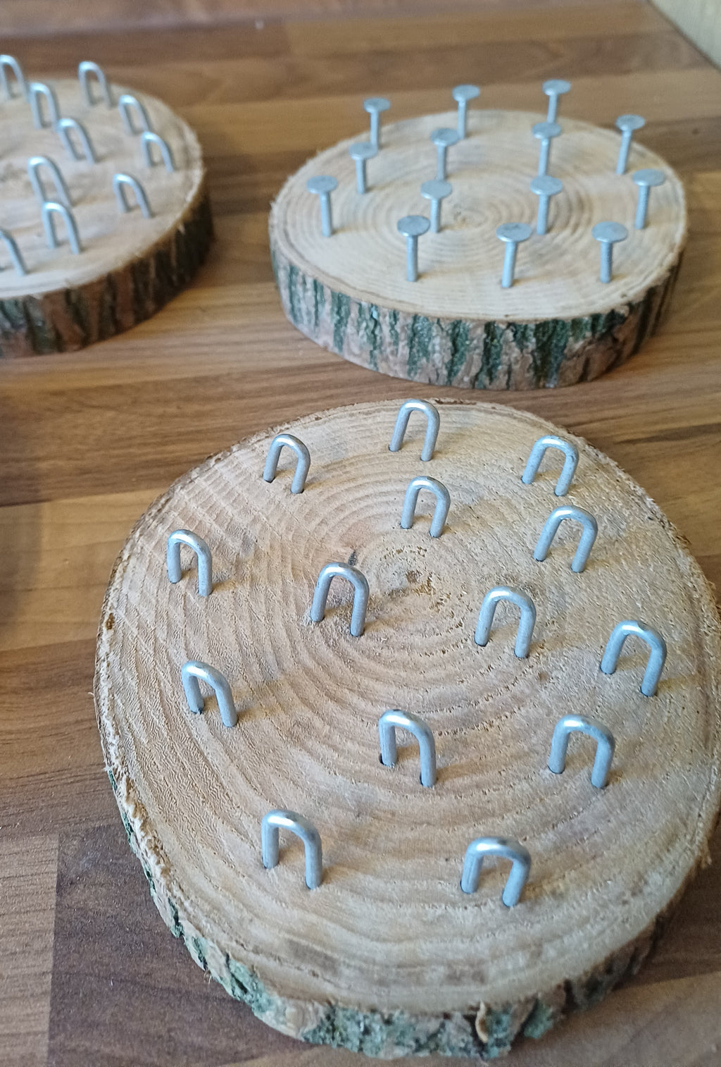 Funky Finger Log Slice Boards – Set of 4