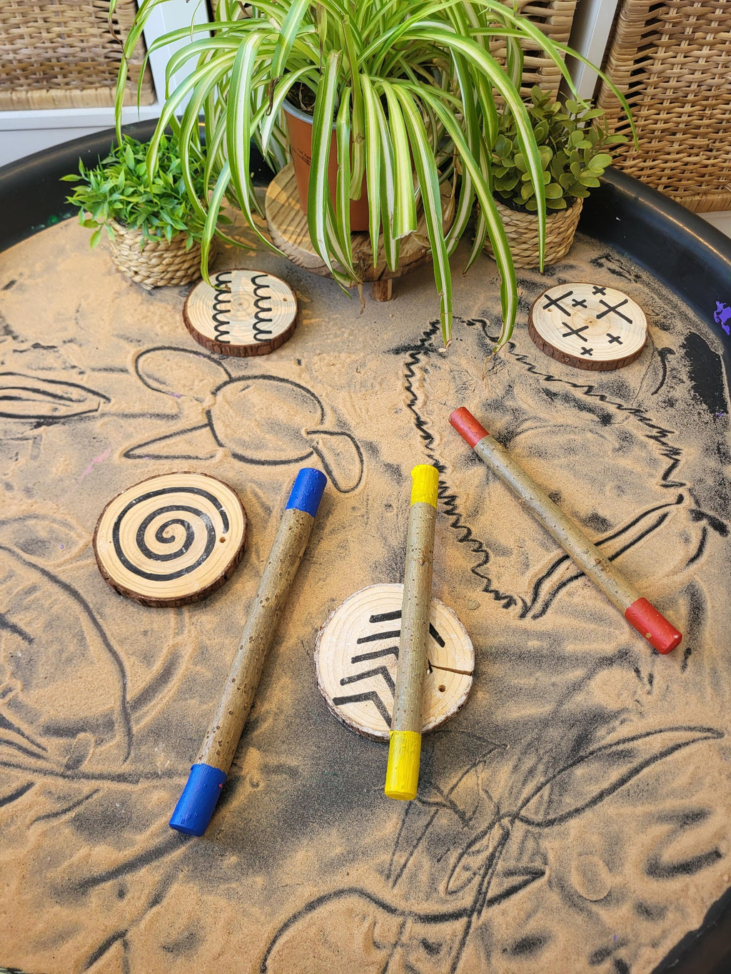 Natural Mark Making Sticks